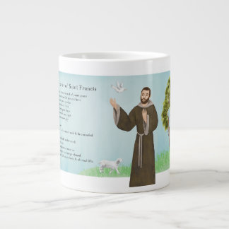 Taza De Café Gigante Oración de Paz de San Francisco