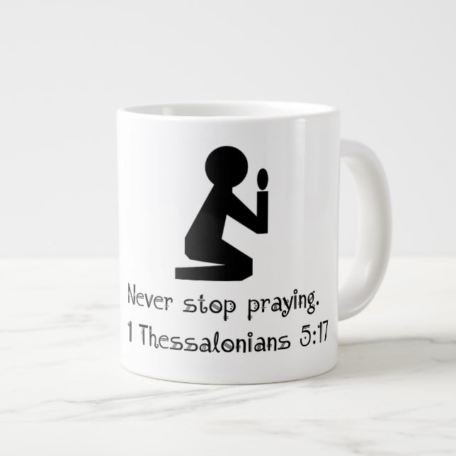 Taza De Café Gigante Oración - Jumbo Mug (Derecha)