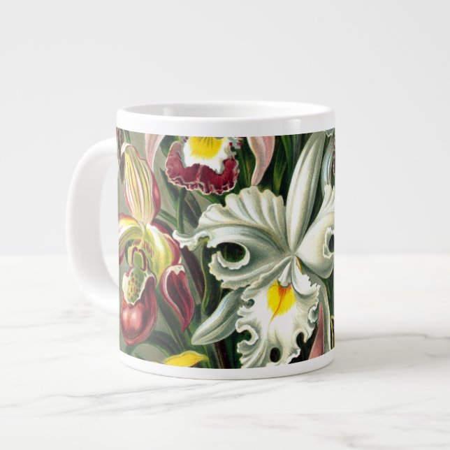 Taza De Café Gigante Orchidaceae de Ernst Haeckel Gran Café Mug (Izquierda)