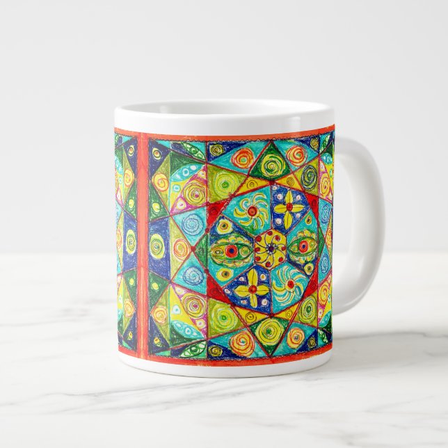 Taza De Café Gigante Orden abstracta (Derecha)