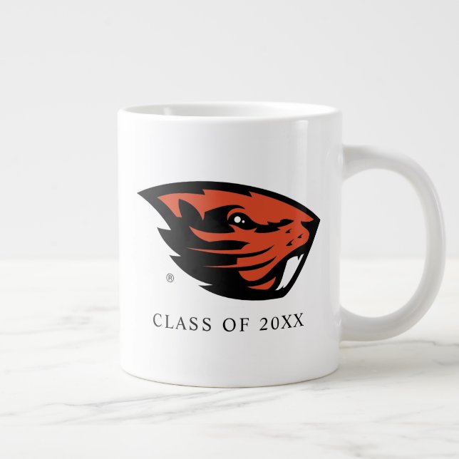 Taza De Café Gigante Oregon State Beavers | Cabeza de castor (Derecha)