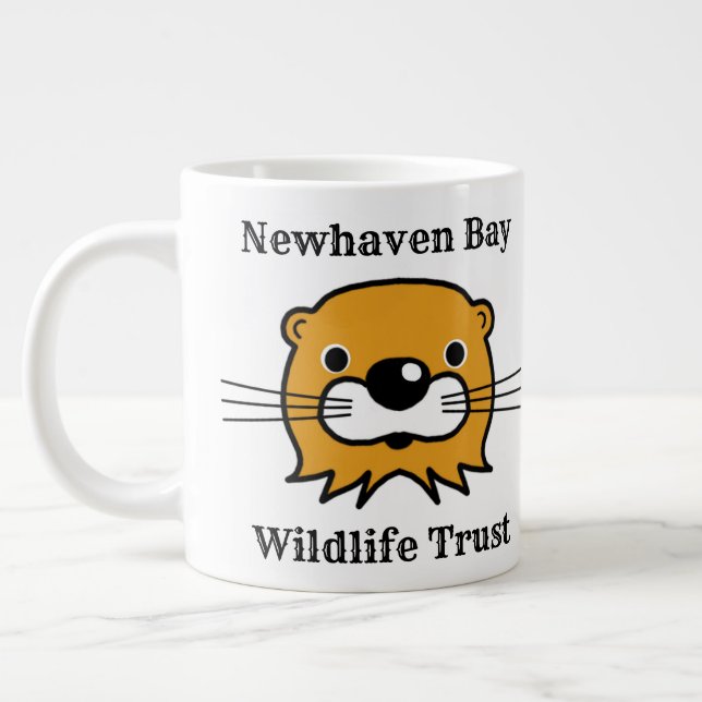 Taza De Café Gigante Organización de Vida Silvestre Marina con Otter (Izquierda)