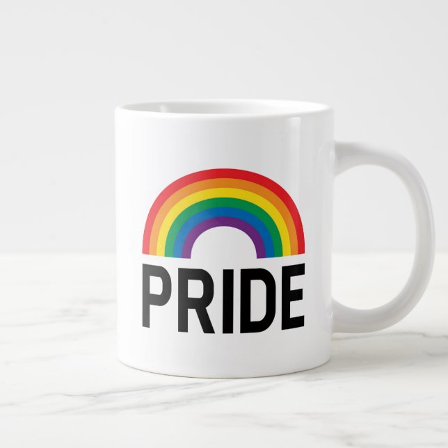 Taza De Café Gigante Orgullo arcoiris (Derecha)