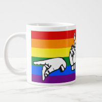 Orgullo arcoiris Lenguaje de Rótulo americano LGBT