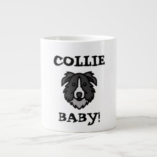Taza De Café Gigante Orgullo de Amante de Border Collie Diseño de Perro