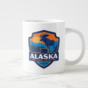Taza De Café Gigante Orgullo del Estado   Alaska