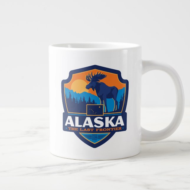 Taza De Café Gigante Orgullo del Estado | Alaska (Derecha)