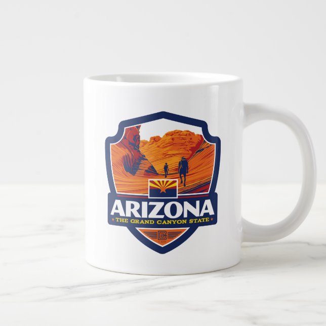Taza De Café Gigante Orgullo del Estado | Arizona (Derecha)