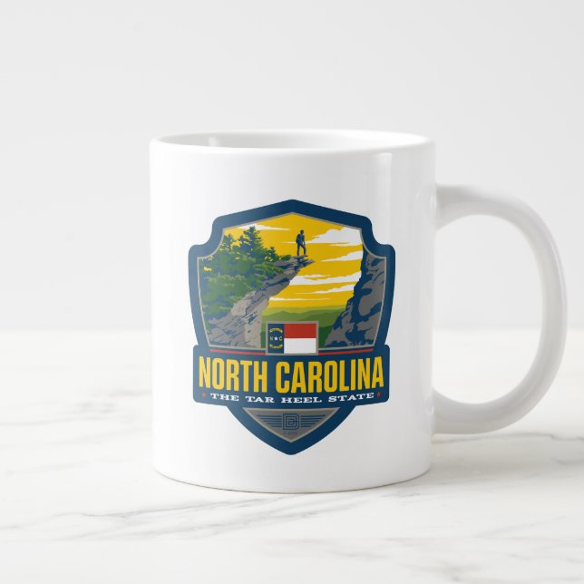 Taza De Café Gigante Orgullo del Estado | Carolina del Norte (Derecha)
