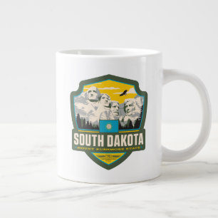 Taza De Café Gigante Orgullo del Estado   Dakota del Sur