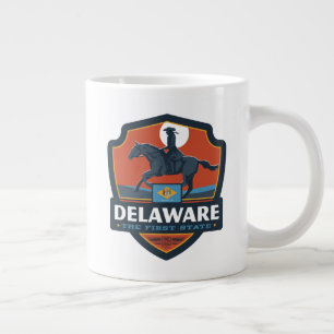Taza De Café Gigante Orgullo del Estado Delaware