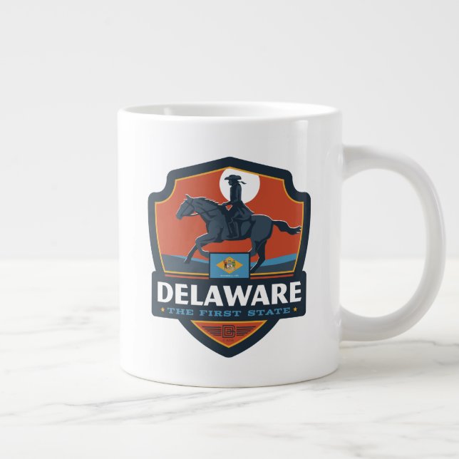 Taza De Café Gigante Orgullo del Estado | Delaware (Derecha)