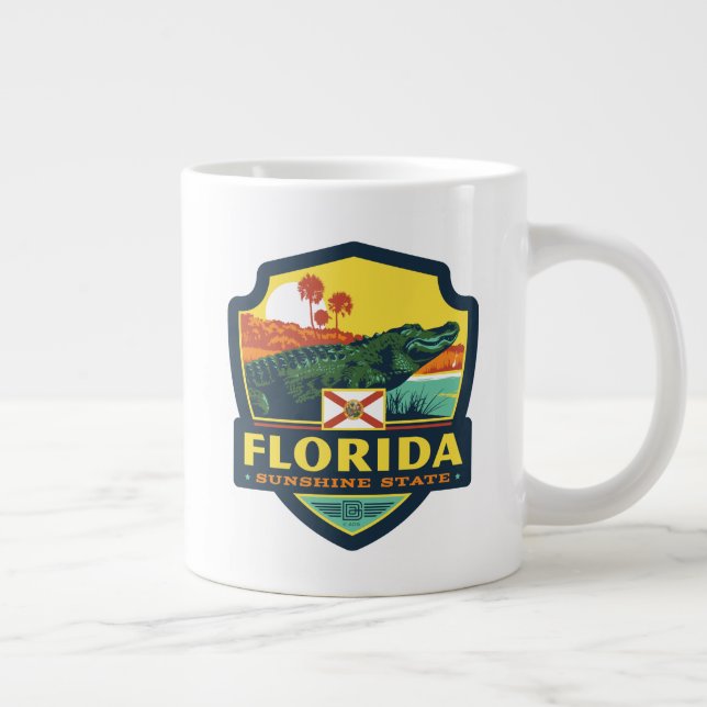 Taza De Café Gigante Orgullo del Estado | Florida (Derecha)