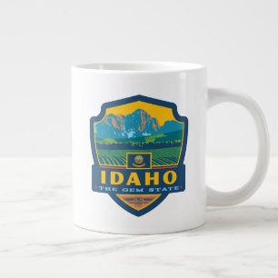 Taza De Café Gigante Orgullo del Estado   Idaho