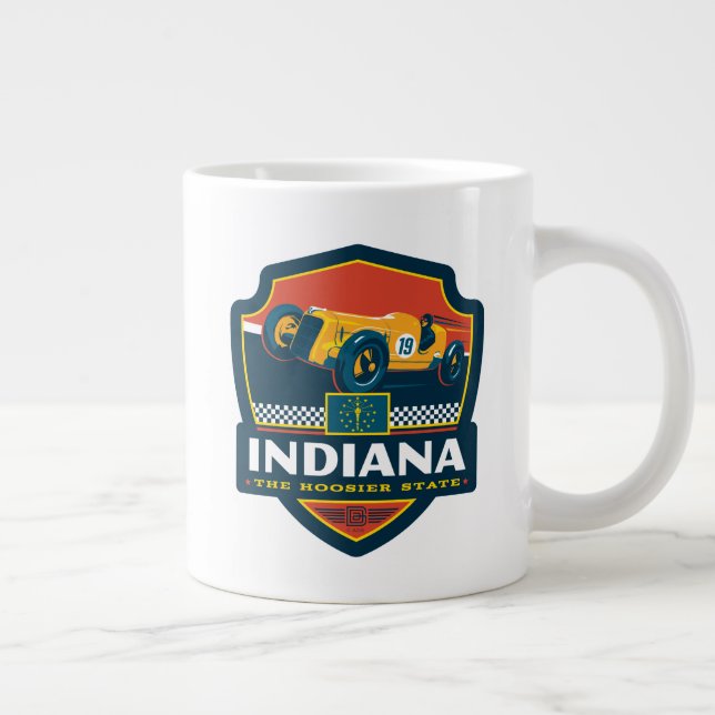 Taza De Café Gigante Orgullo del Estado | Indiana (Derecha)