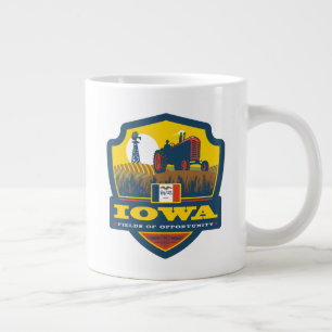 Taza De Café Gigante Orgullo del Estado   Iowa