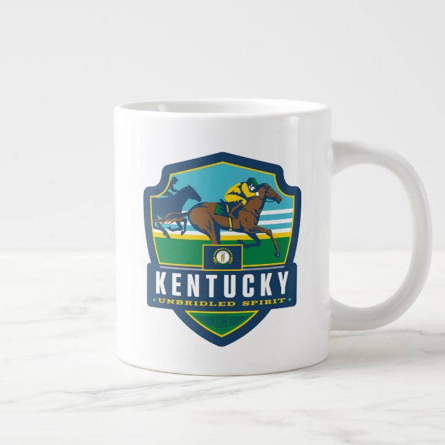 Taza De Café Gigante Orgullo del Estado | Kentucky (Derecha)