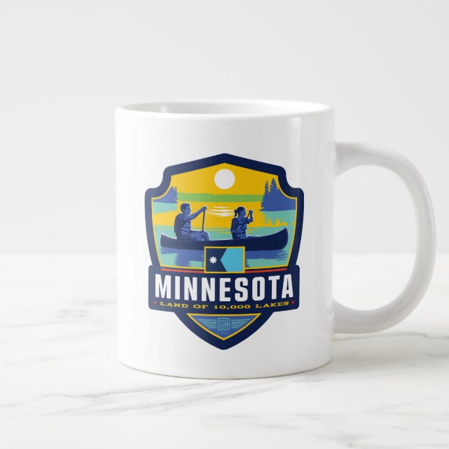 Taza De Café Gigante Orgullo del Estado | Minnesota (Derecha)