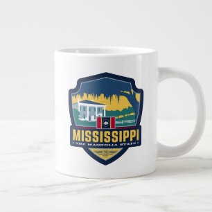 Taza De Café Gigante Orgullo del Estado   Misisipi