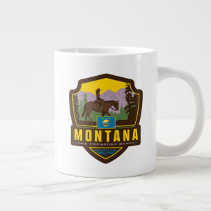 Taza De Café Gigante Orgullo del Estado   Montana