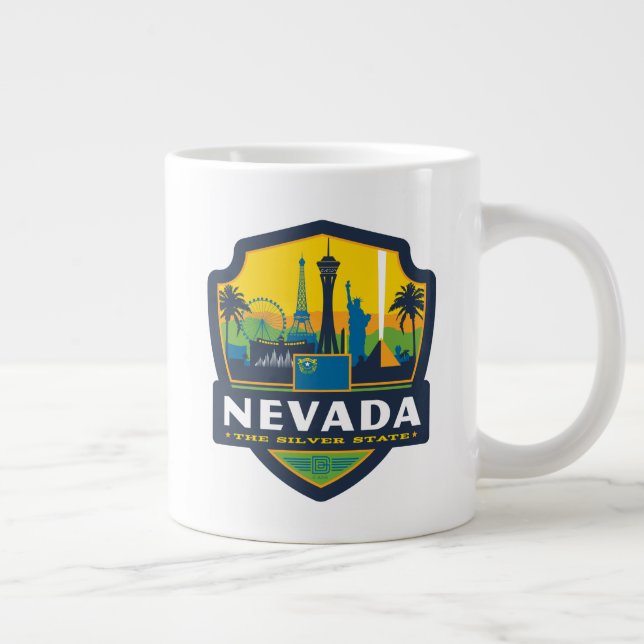 Taza De Café Gigante Orgullo del Estado | Nevada (Derecha)