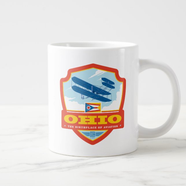 Taza De Café Gigante Orgullo del Estado | Ohio (Derecha)