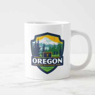Taza De Café Gigante Orgullo del Estado   Oregón