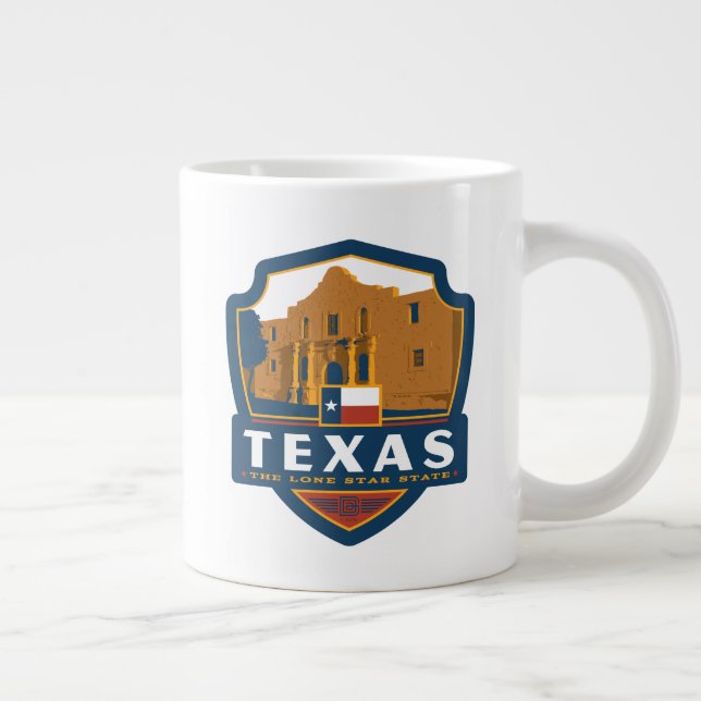 Taza De Café Gigante Orgullo del Estado | Texas (Derecha)