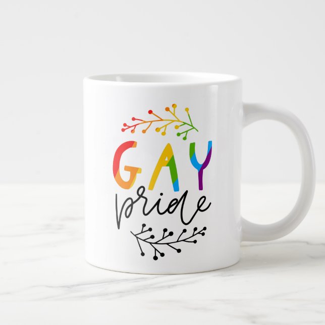 Taza De Café Gigante Orgullo gay (Derecha)