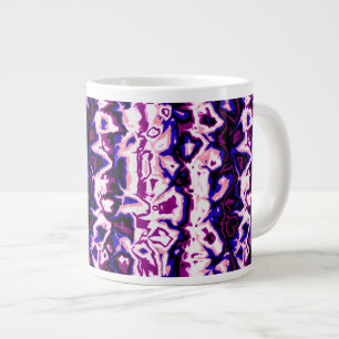 Taza De Café Gigante Orgulloso de Fluidos de Género Rayas Mármol Retro 