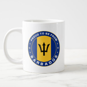 Taza De Café Gigante Orgulloso De Ser De Barbados
