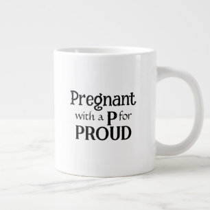 Taza De Café Gigante Orgulloso nuevo regalo de tipografía para madre em