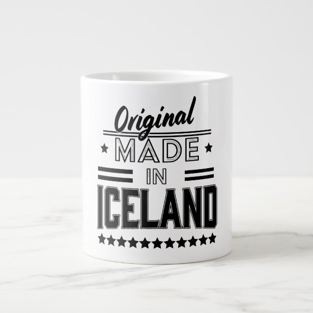 Taza De Café Gigante Original hecho en Islandia (Frente)