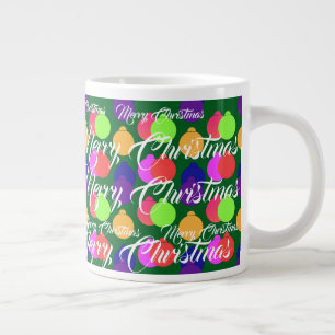 Taza De Café Gigante Ornamentos navideños de Feliz