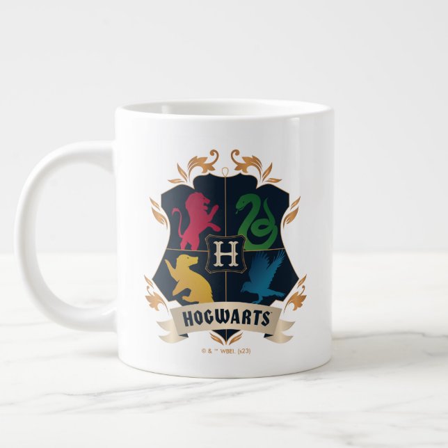 Taza De Café Gigante Ornate HOGWARTS™ House Escudo (Izquierda)