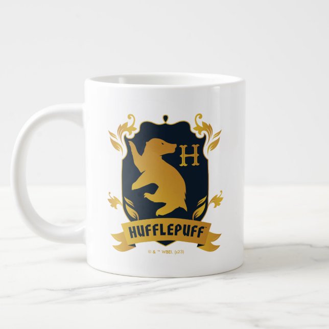 Taza De Café Gigante Ornate HUFFLEPUFF™ House Escudo (Izquierda)