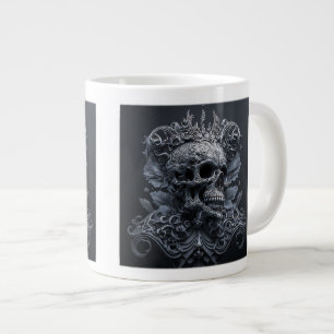 Taza De Café Gigante Ornate Skull Jumbo Mug