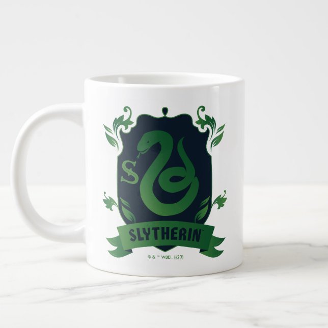 Taza De Café Gigante Ornate SLYTHERIN™ House Escudo (Izquierda)