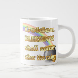 Taza De Café Gigante Oro al final del arcoiris