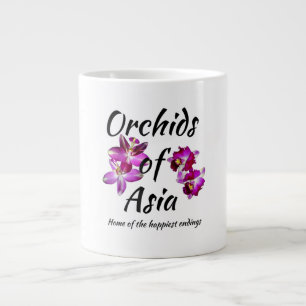 Taza De Café Gigante Orquídeas de Asia