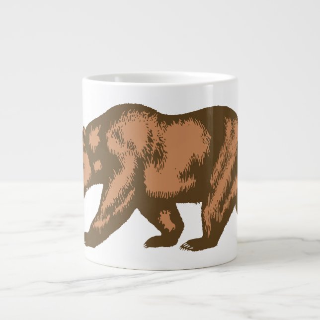 Taza De Café Gigante Oso de California (Frente)