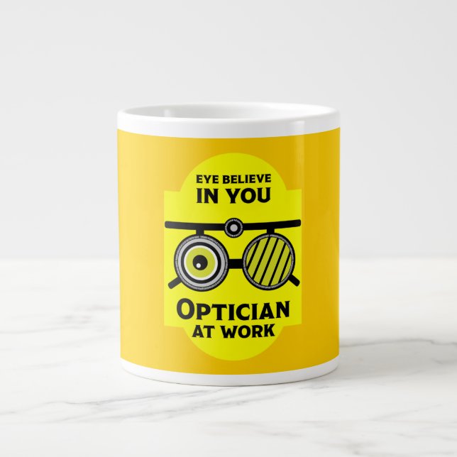 Taza De Café Gigante Osteopatía Cirujanos Ojos Mug (Frente)