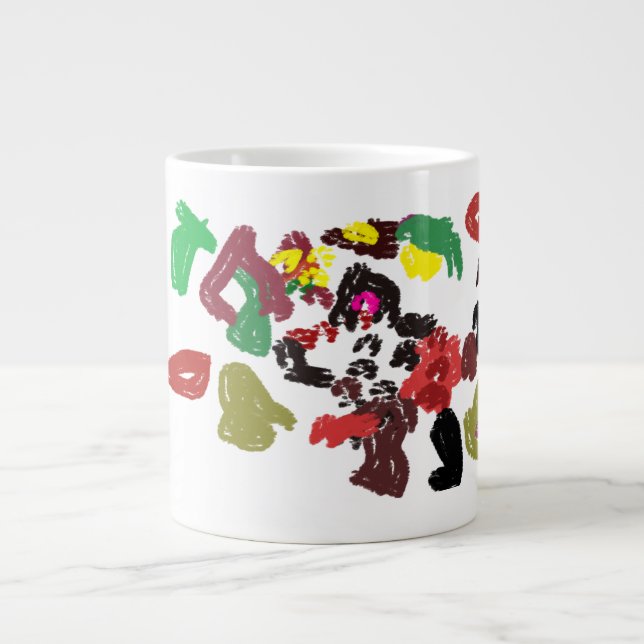 Taza De Café Gigante Otoño bonito de Fox (Frente)
