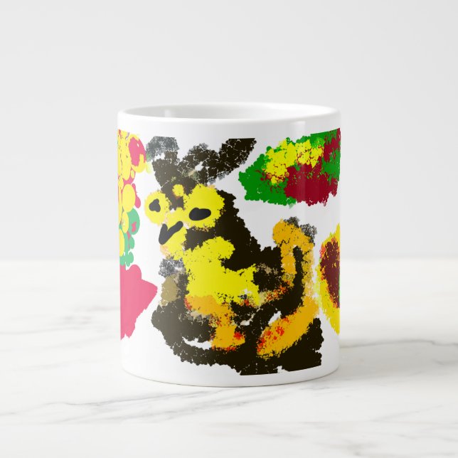 Taza De Café Gigante Otoño de búho (Frente)