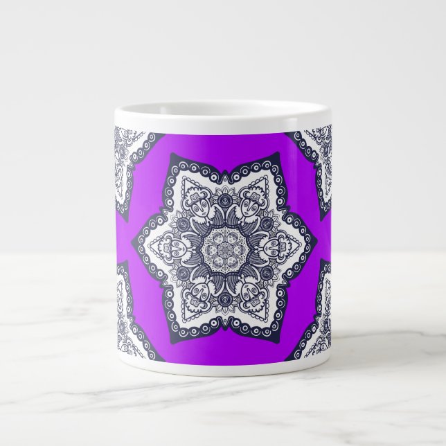 Taza De Café Gigante Otro Patrón de Sasha (Frente)