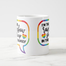 Taza De Café Gigante Oveja arcoiris grande