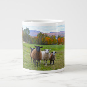 Taza De Café Gigante Oveja Vermont en otoño