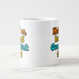Taza De Café Gigante Overthink This Gradient: A Life Typographical Tip
