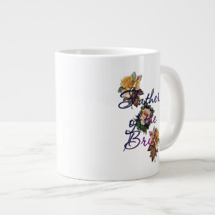Taza De Café Gigante Padre De La Floral De Novia