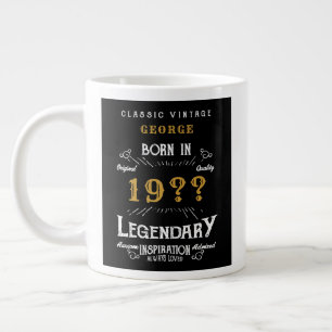 Taza De Café Gigante Padre padre o marido Agregar nombre Año de leyenda